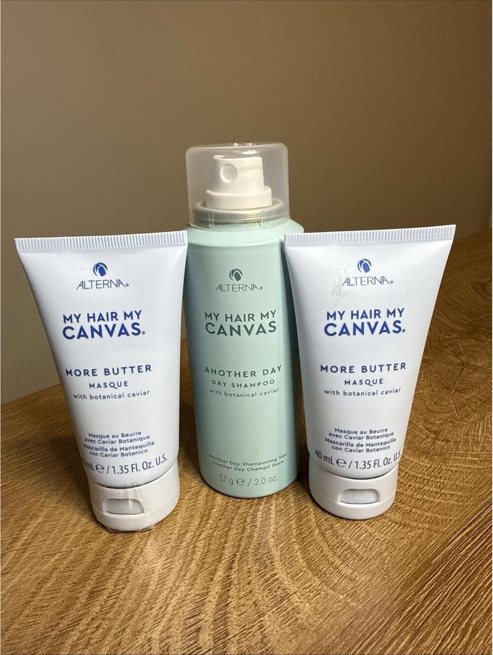 Alterna My Hair My Canvas Travel Set Vegan Hair Care 3pc 1.35 - 2.0 Oz